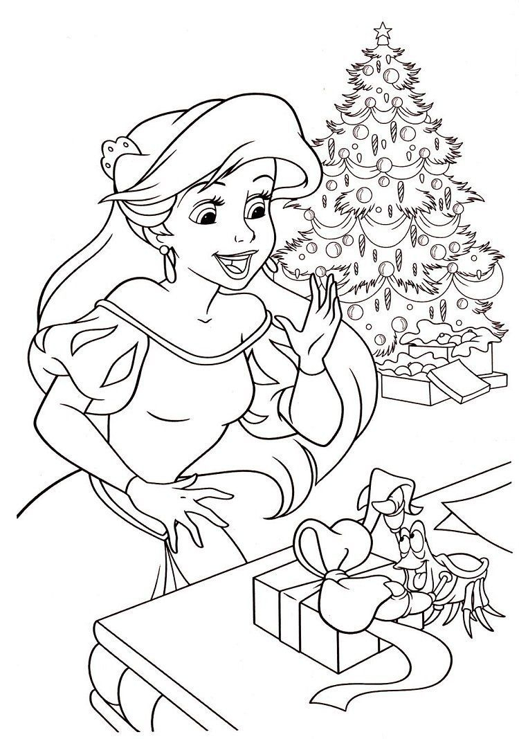 Coloriage De Noël Disney À Imprimer Gratuitement à Coloriage Barbie Noel