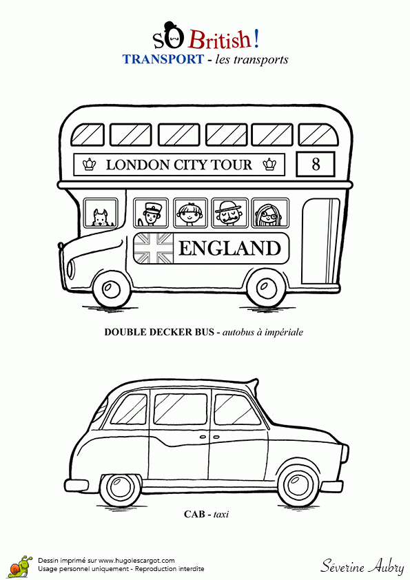 Coloriage De Transports Londoniens concernant Cabine Téléphonique Anglaise Dessin Facile