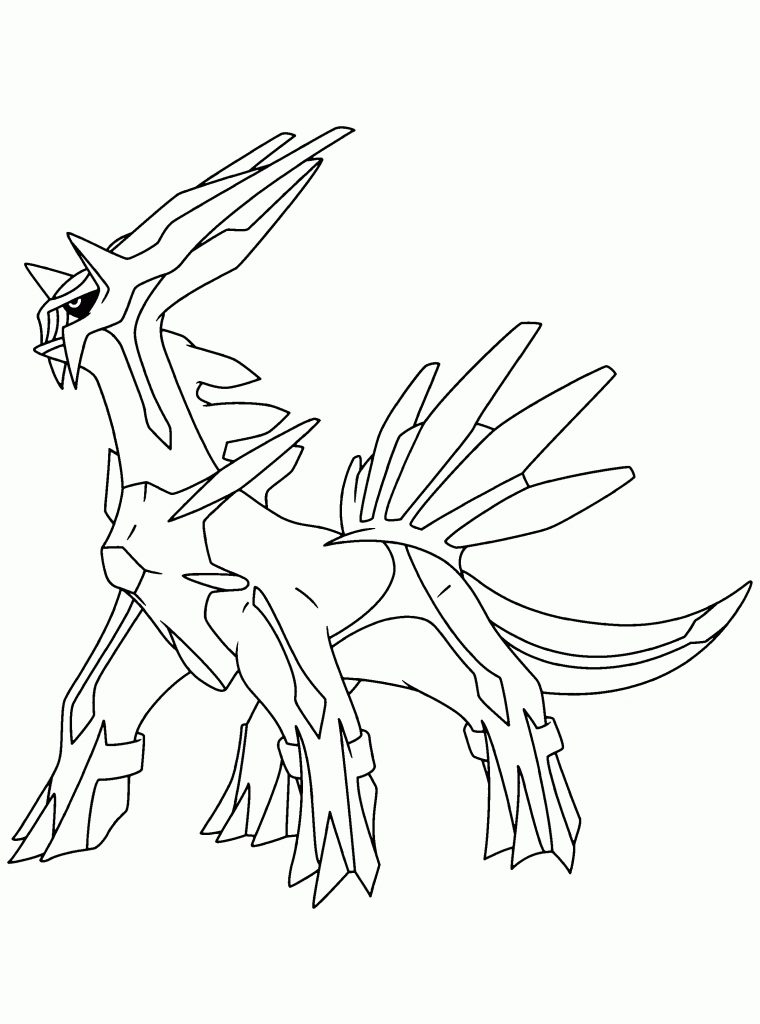 Coloriage Dialga Pokemon À Imprimer pour Coloriage Pokemon Legendaire À Imprimer Gratuit