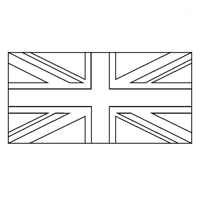 Coloriage Drapeau Angleterre Dessin Gratuit À Imprimer dedans Drapeau Anglais Dessin