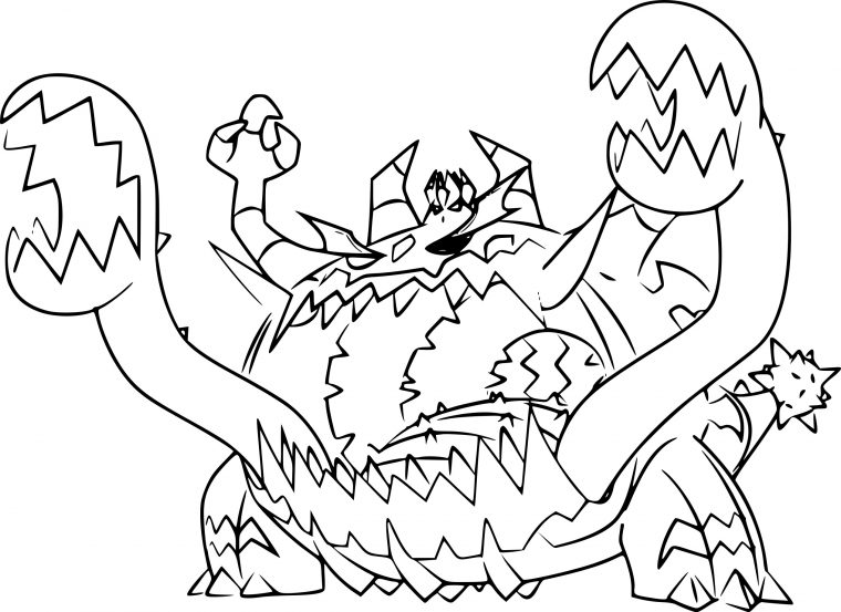 Coloriage Engloutyran Pokemon À Imprimer tout Dessin Pokemon À Imprimer