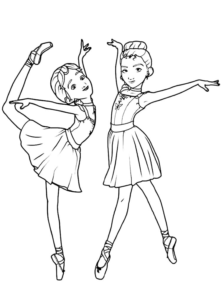 Coloriage Fille Danseuse Simple Facile Dessin Gratuit À tout Coloriage Danseuse Étoile