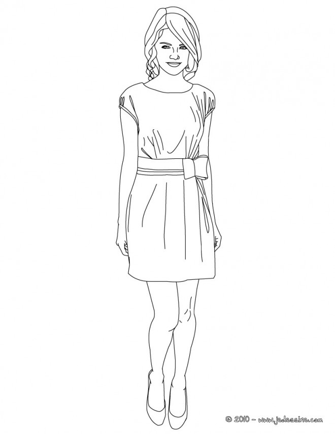 Coloriage Fille Top Model Dessin Gratuit À Imprimer encequiconcerne Top Model A Imprimer