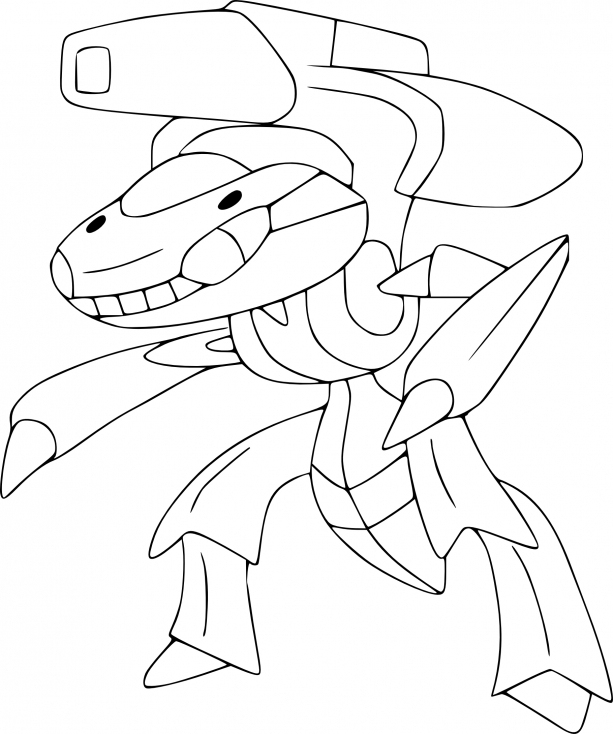 Coloriage Genesect Pokemon À Imprimer Sur Coloriages encequiconcerne Coloriage Pokemon Legendaire A Imprimer