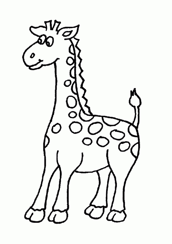 Coloriage Girafe 7 Sur Hugolescargot pour Dessin Facile Girafe