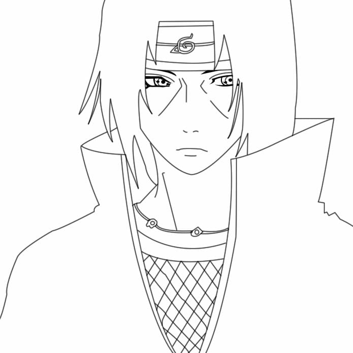 Coloriage Itachi Uchiha . Coloriage Gratuit À Imprimer à Itachi Dessin A Imprimer