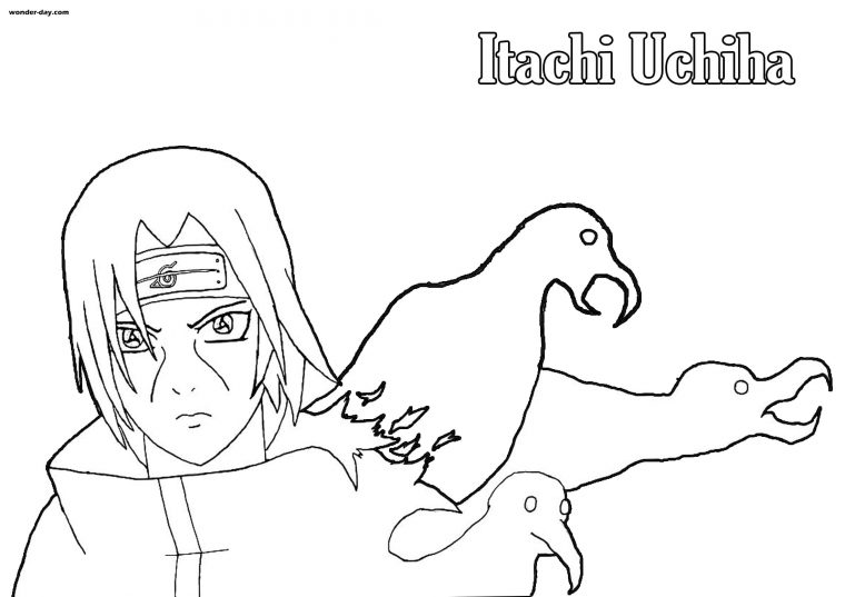 Coloriage Itachi Uchiha . Coloriage Gratuit À Imprimer dedans Dessin Itachi A Imprimer