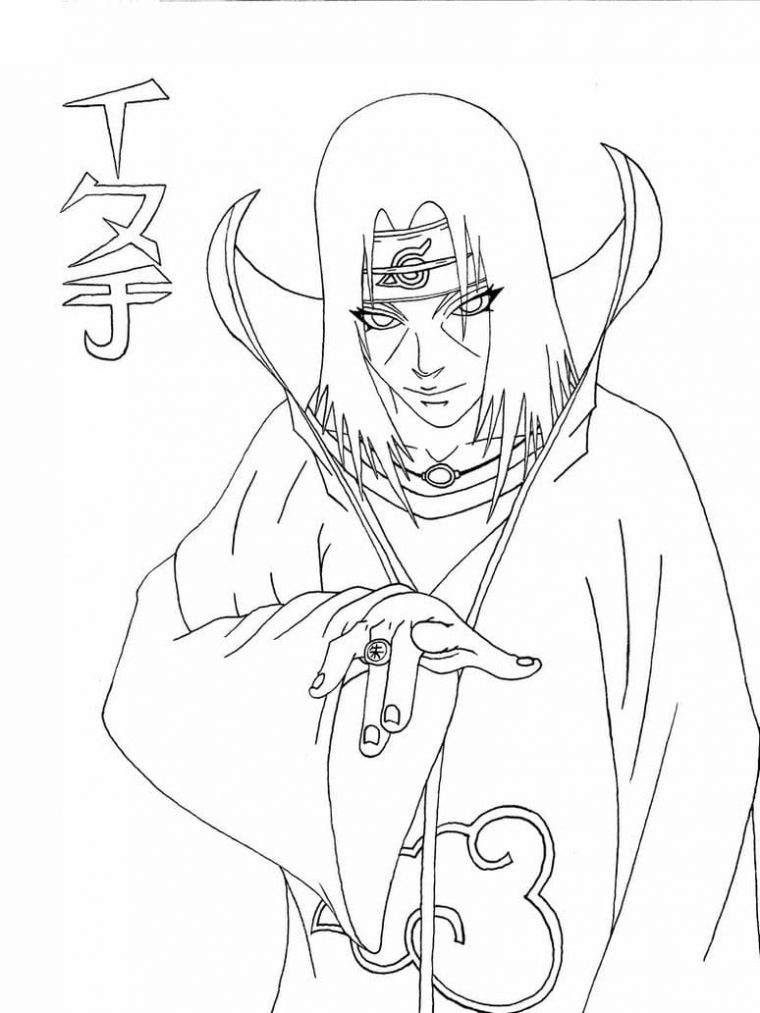 Coloriage Itachi Uchiha . Coloriage Gratuit À Imprimer tout Itachi Dessin A Imprimer