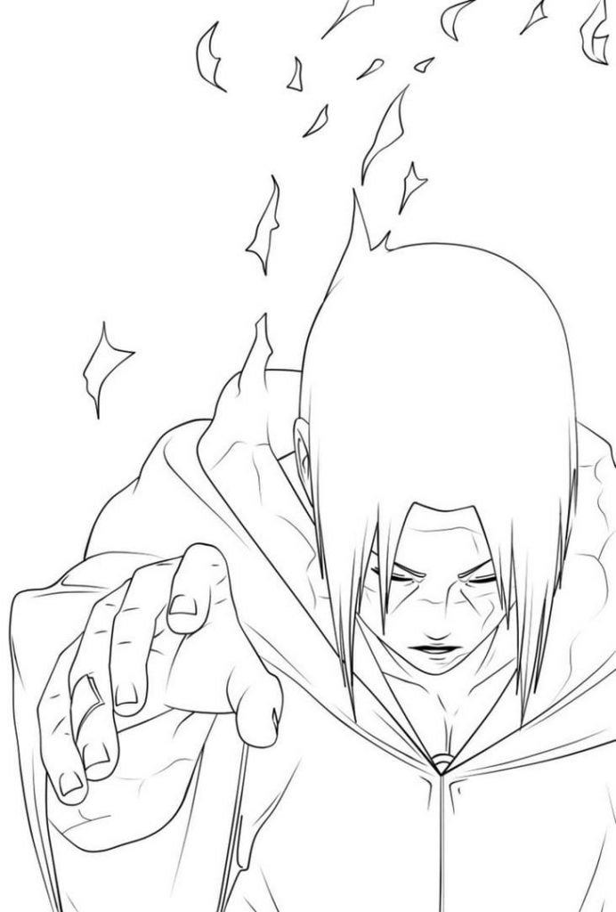 Coloriage Itachi Uchiha . Coloriage Gratuit À Imprimer tout Itachi Dessin A Imprimer