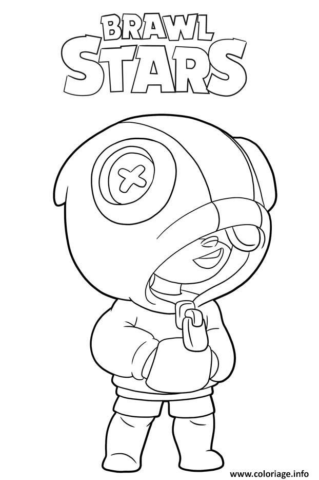 Coloriage Leon Brawl Stars À Imprimer | Star Coloring pour Coloriage Brawl Stars Spike