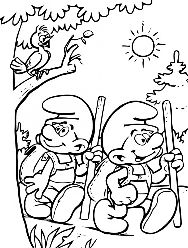 Coloriage Les Schtroumpfs Dessin Gratuit À Imprimer avec Dessin Schtroumpfs