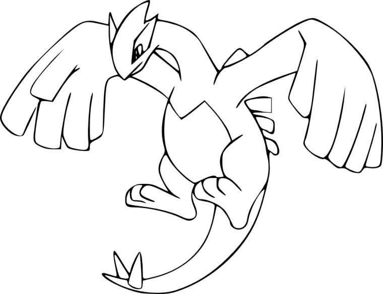 Coloriage Lugia Pokemon À Imprimer Sur Coloriages avec Coloriage Pokemon Legendaire À Imprimer Gratuit