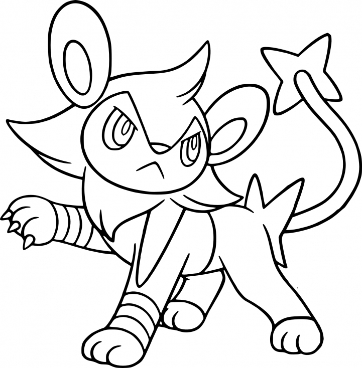 Coloriage Luxio Pokemon À Imprimer à Coloriage Pokemon Legendaire A Imprimer