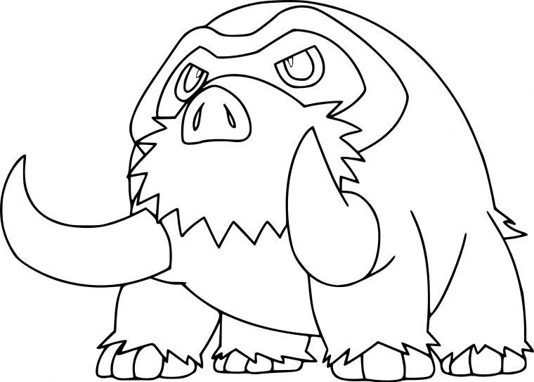 Coloriage Mammochon Pokemon À Imprimer serapportantà Coloriages Pokemon À Imprimer