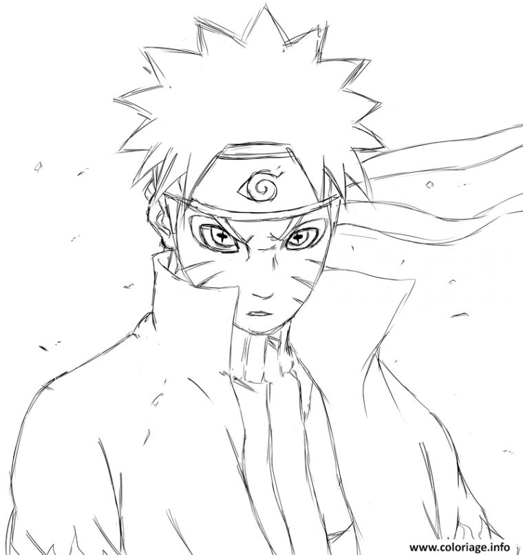 Coloriage Manga Naruto 17 Dessin À Imprimer | Coloriage dedans Dessin De Naruto A Imprimer