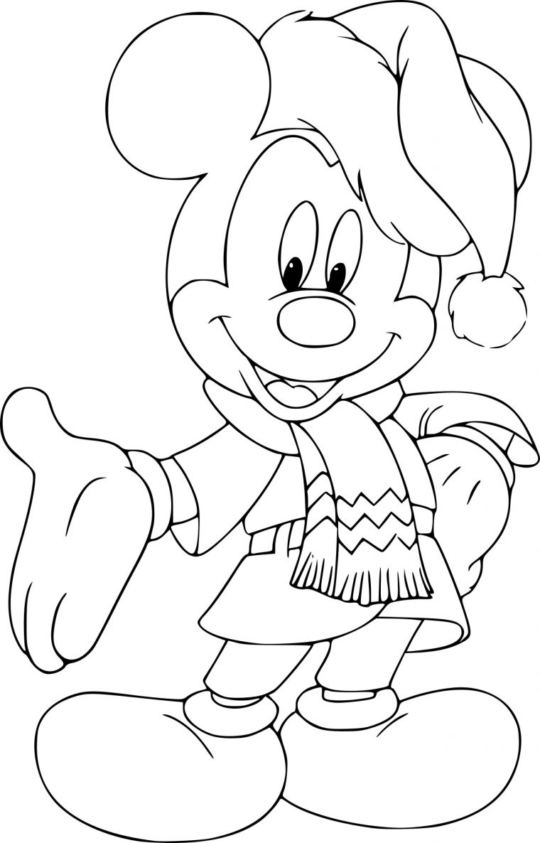 Coloriage Mickey Noel À Imprimer avec Coloriage Salameche A Imprimer