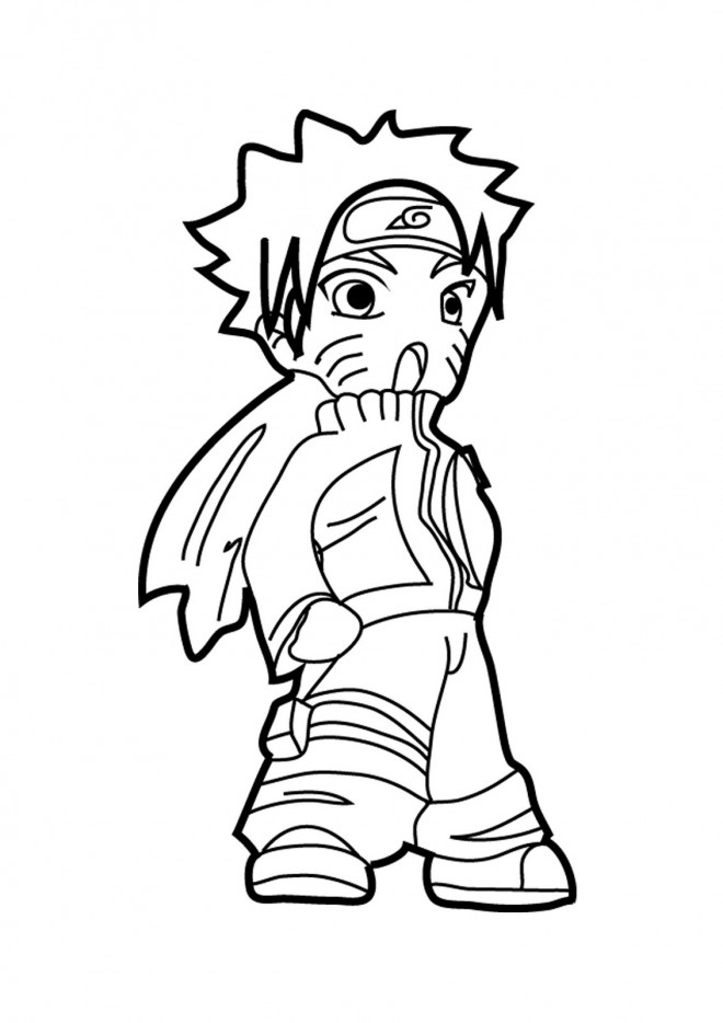 Coloriage Naruto Uzumaki En Ligne Dessin Gratuit À Imprimer concernant Image A Imprimer Naruto