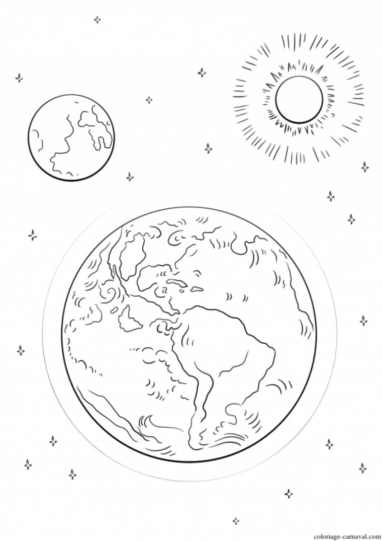 Coloriage Planetes Of Systeme Solaire Dessin Gratuit pour Coloriage Planete Systeme Solaire