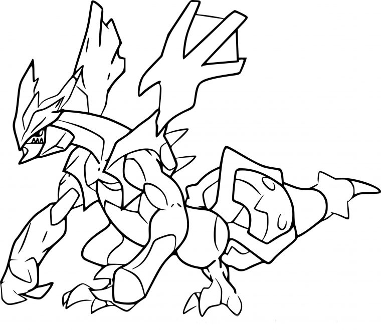 Coloriage Pokemon Legendaire Kyurem Élégant Images à Coloriage Pokemon Legendaire A Imprimer