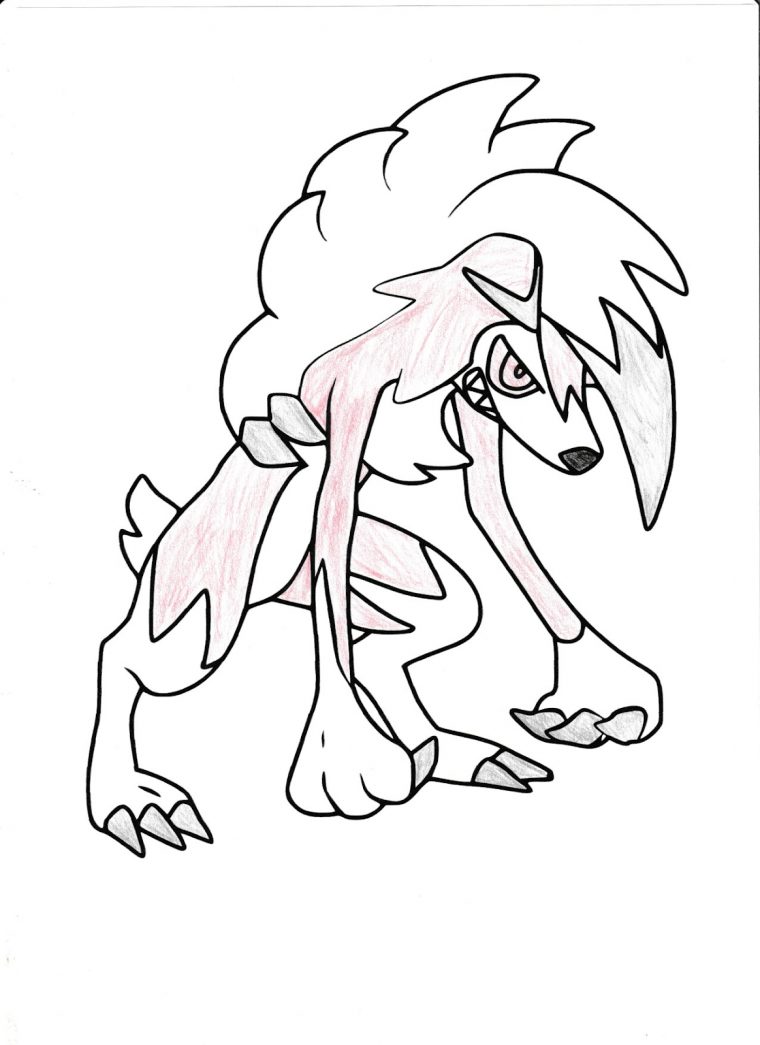 Coloriage Pokemon Lougaroc Forme Crépusculaire – Pokemon encequiconcerne Coloriage Pokemon Sacha