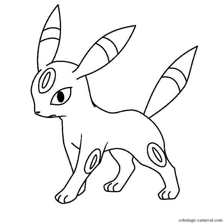 Coloriage Pokemon Noctali À Imprimer Gratuit tout Coloriage Dracolosse