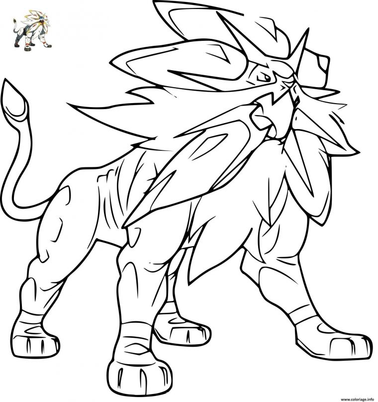 Coloriage Pokemon Solgaleo Gx Dessin À Imprimer | Pokemon dedans Dessin Pokemon Legendaire A Imprimer