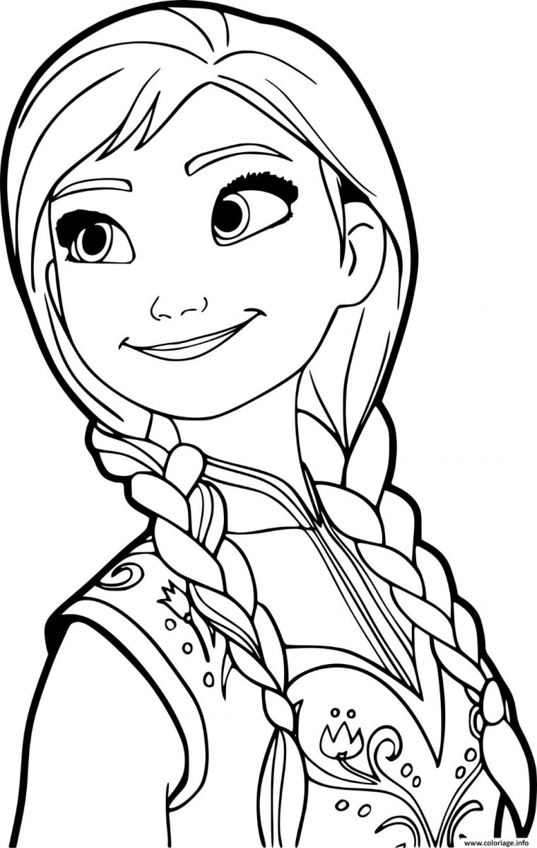 Coloriage Princesse Anna De La Reine Des Neiges 2 Dessin À tout Coloriage Reine Des Neiges À Imprimer