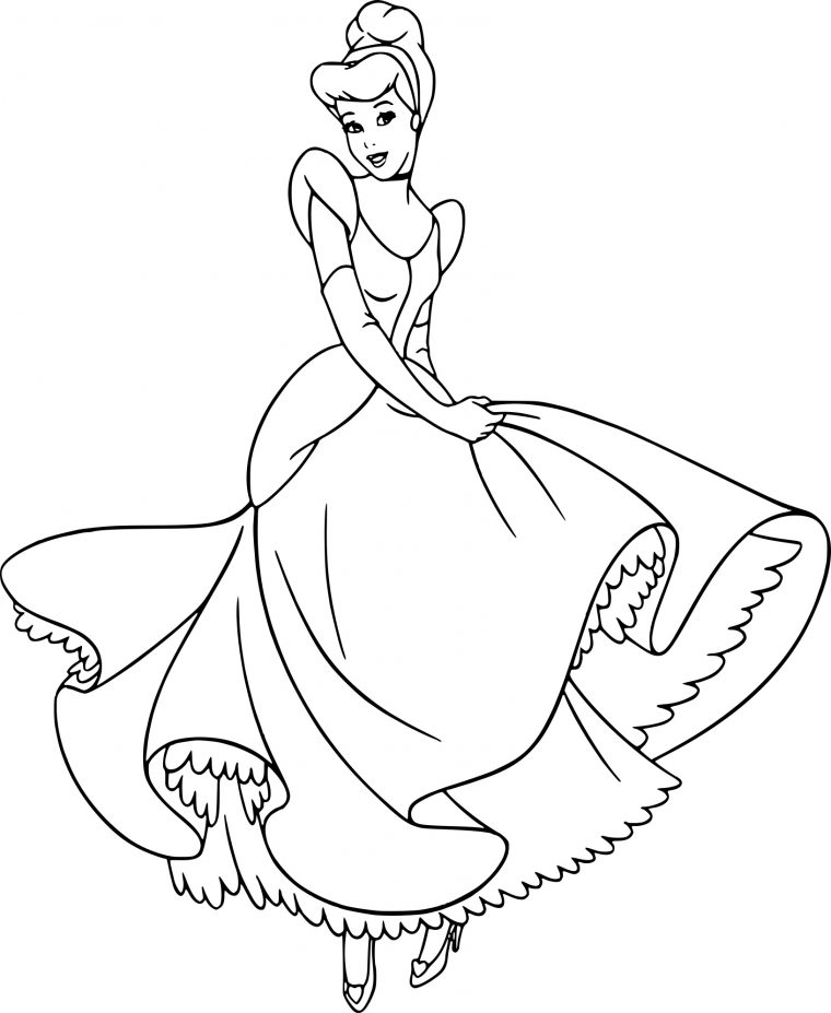 Coloriage Princesse Cendrillon À Imprimer Gratuit pour Coloriage Carrosse