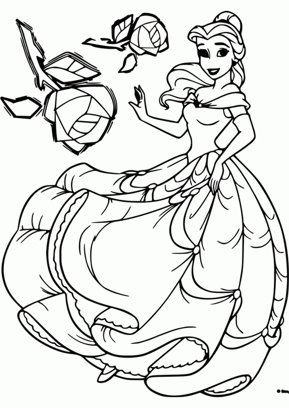 Coloriage Princesse Et Chateau avec Coloriage Château Princesse