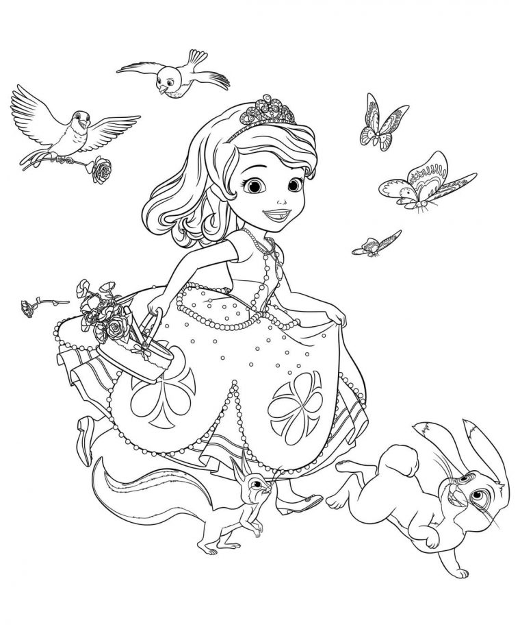 Coloriage Princesse Sofia – 100 Coloriages À Imprimer serapportantà Coloriage Princesse Sofia Sirene