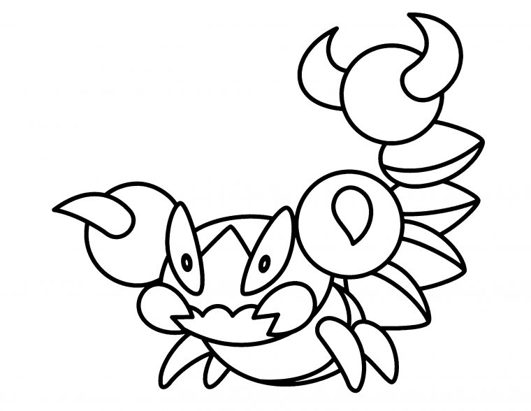 Coloriage Rapion Pokemon À Imprimer avec Coloriage Poussifeu