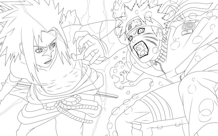 Coloriage Sasuke – 80 Coloriages À Imprimer | Wonder Day à Dessin A Imprimer Sasuke