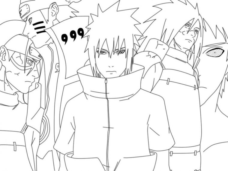 Coloriage Sasuke – 80 Coloriages À Imprimer | Wonder Day destiné Coloriage Sharingan