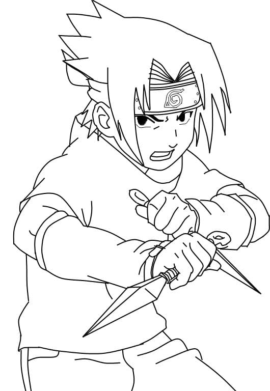 Coloriage Sasuke – 80 Coloriages À Imprimer | Wonder Day destiné Dessin A Imprimer Sasuke