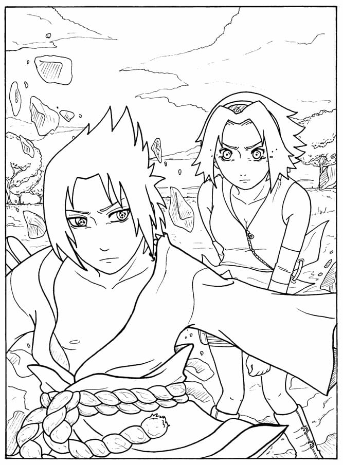 Coloriage Sasuke – 80 Coloriages À Imprimer | Wonder Day serapportantà Sasuke A Imprimer