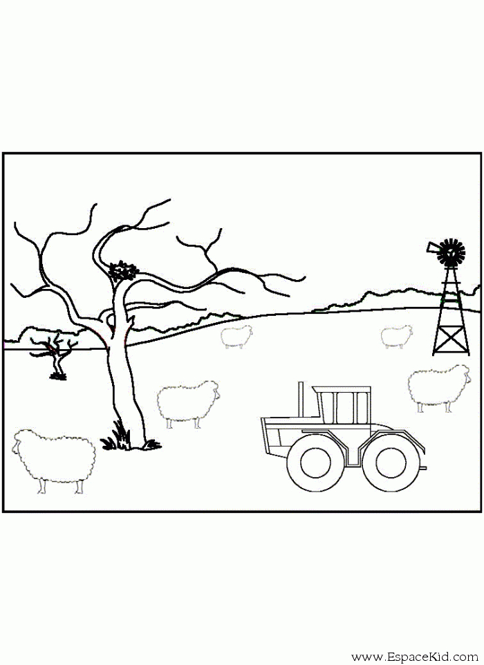 Coloriage Tracteur Ferme À Imprimer Dans Les Coloriages intérieur Comment Dessiner Un Tracteur