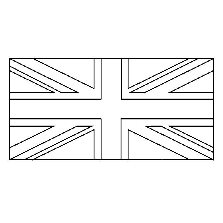 Coloriage Union Jack A Imprimer Gratuit | Flag Coloring intérieur Drapeau Angleterre Dessin