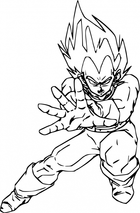 Coloriage Vegeta Dessin À Imprimer Sur Coloriages encequiconcerne Coloriage Vegeta