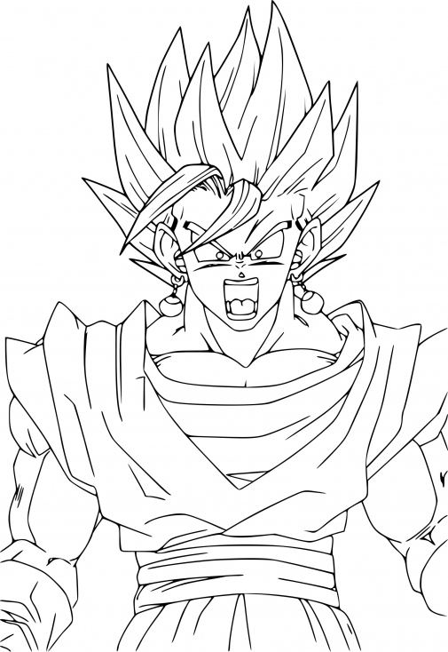 Coloriage Vegeto À Imprimer Sur Coloriages tout Coloriage Salameche A Imprimer