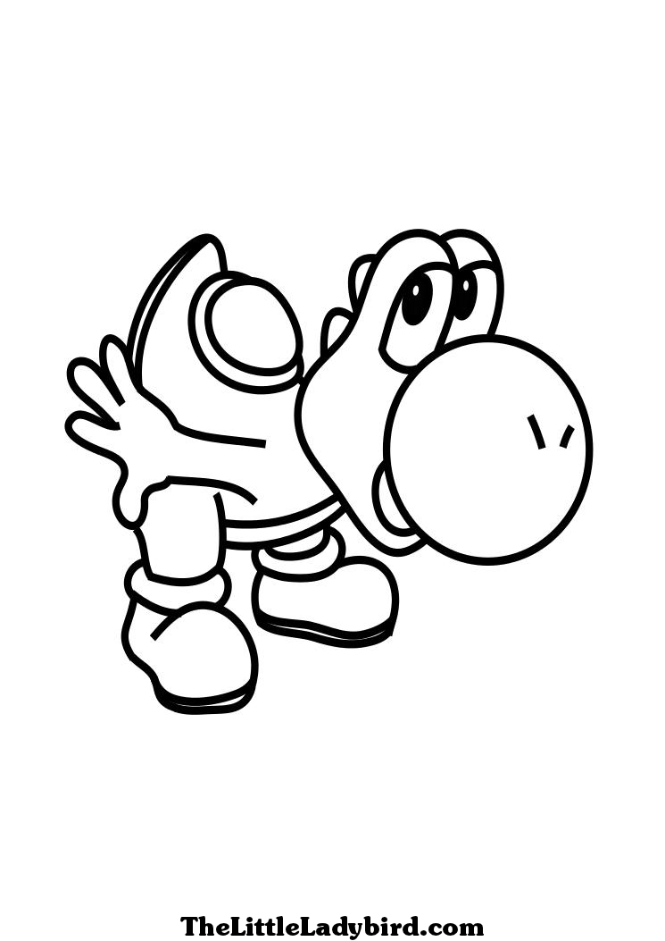 Coloriage Yoshi #113511 (Jeux Vidéos) – Album De Coloriages dedans Yoshi À Colorier