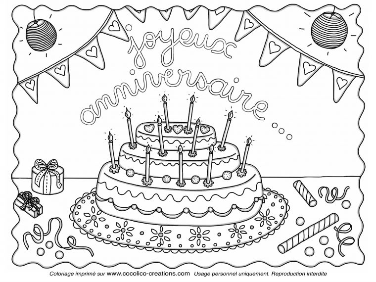 Coloriage204: Coloriage Joyeux Anniversaire Papa destiné Coloriage Joyeux Anniversaire Papa