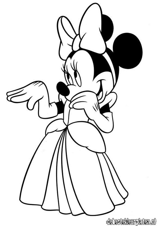 Coloriages À Imprimer : Minnie Mouse, Numéro : 7384 à Dessin Minnie À Imprimer