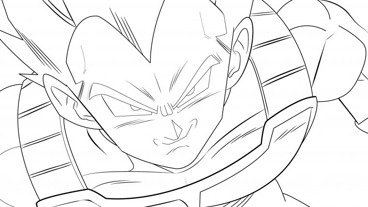 Coloriages À Imprimer : Vegeta, Numéro : E4A1C151 tout Coloriage Vegeta