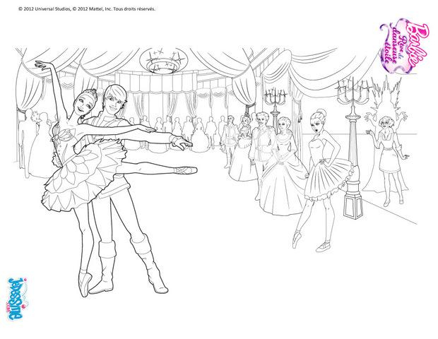 Coloriages Barbie Danseuse Étoile À Dessiner – Fr dedans Coloriage Danseuse Étoile