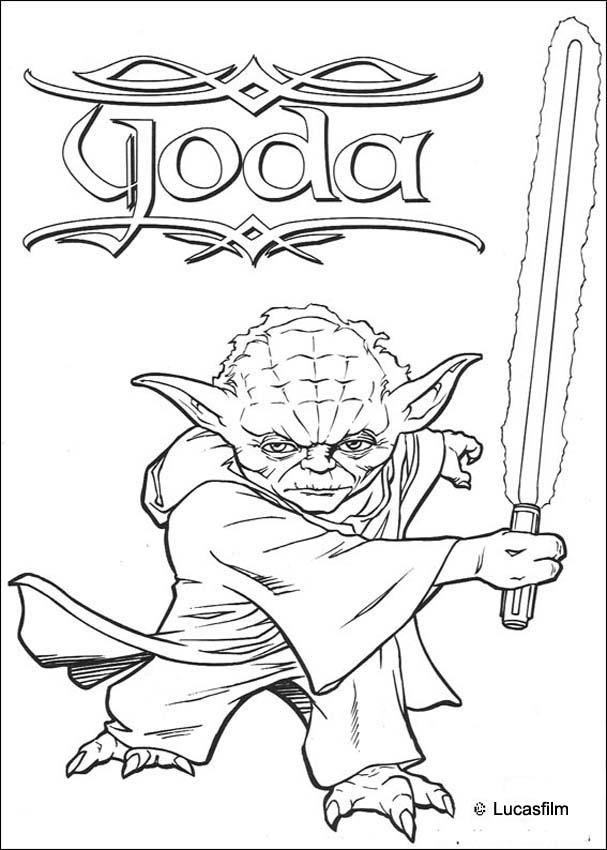 Coloriages Coloriage Star Wars De Maitre Jedi – Fr intérieur Maitre Yoda Coloriage