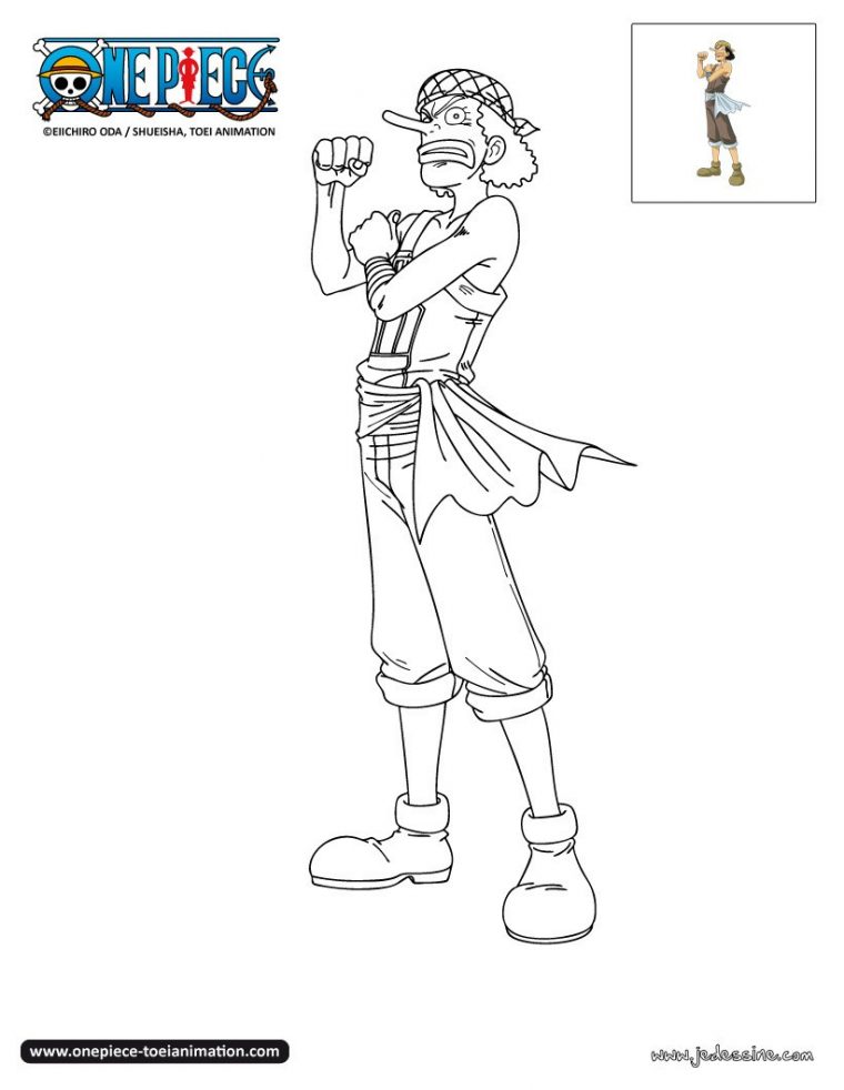 Coloriages Coloriage Usopp – Fr.hellokids concernant Dessin A Colorier One Piece