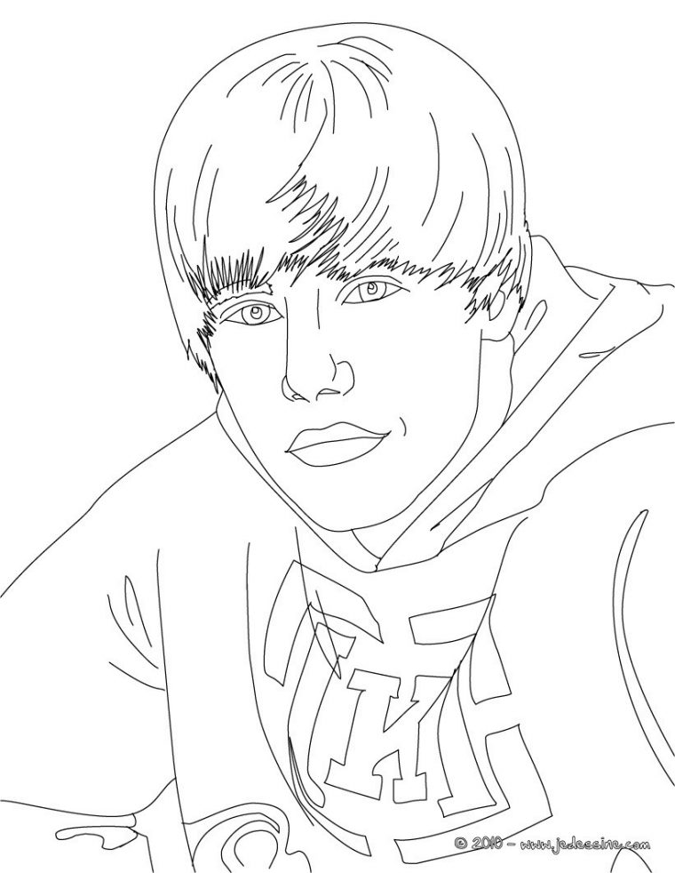 Coloriages Justin Bieber À Colorier En Ligne – Fr à Coloriage Justin Bieber