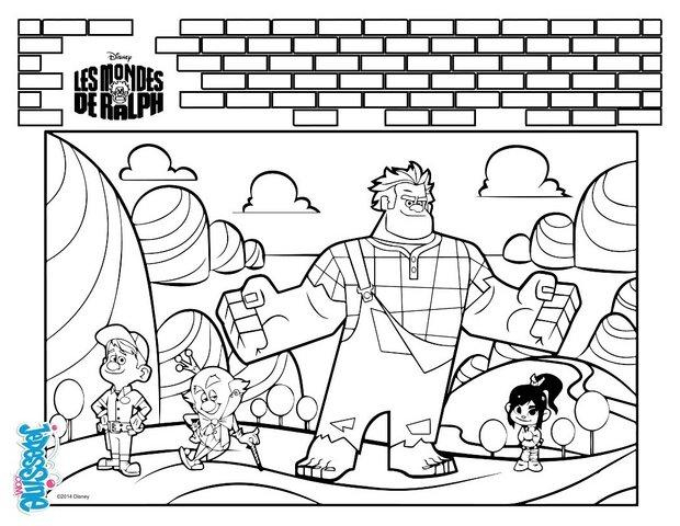 Coloriages Les Mondes De Ralph – Fr.hellokids serapportantà Coloriage Ralph 2.0