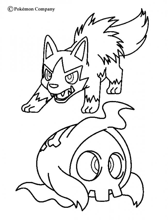 Coloriages Medhyena – Fr.hellokids intérieur Coloriage Pokemon Massko