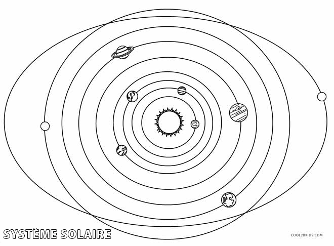 Coloriages – Système Solaire – Coloriages Gratuits À Imprimer à Coloriage Planete Systeme Solaire